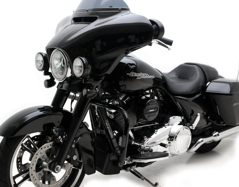 Denali SoundBomb V-Twin Dual-Tone Air Horn with Cover for 2014-2023 Harley-Davidson Horn Kit Black
