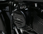 Denali SoundBomb V-Twin Dual-Tone Air Horn with Cover for 2014-2023 Harley-Davidson Horn Kit Black