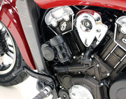 Denali Horn Mount for 2015-2024 INDIAN Mount Kit Black Steel