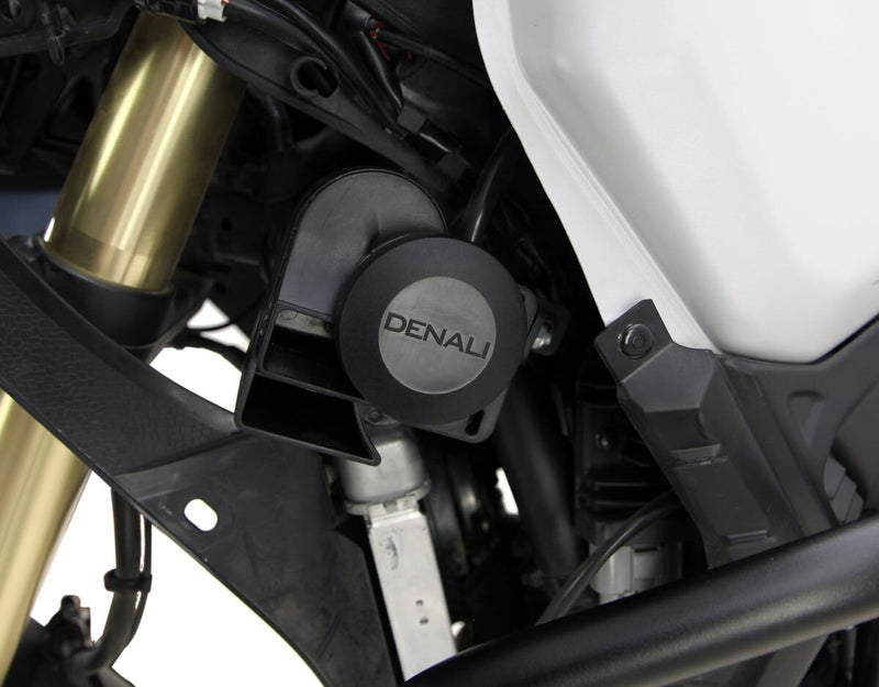 Denali Horn Mount for 2019-2025 YAMAHA XTZ Mount Kit Black Steel