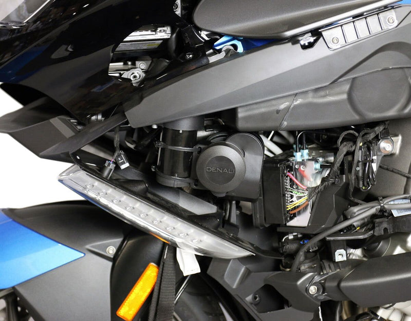 Denali Horn Mount for 2011-2024 BMW K 1600 Mount Kit Black Steel