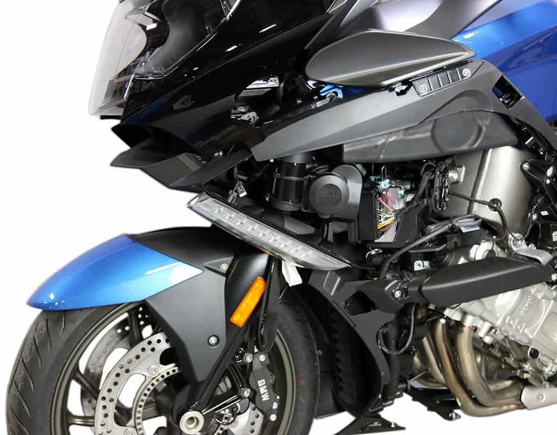 Denali Horn Mount for 2011-2024 BMW K 1600 Mount Kit Black Steel