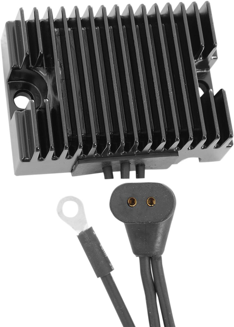 Drag Specialties Black Voltage Regulator for 1976-1980 Harley-Davidson Touring and 1976-1980 Harley-Davidson FXR Motorcycles