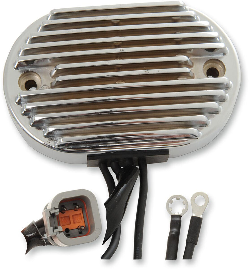 Drag Specialties Chrome Voltage Regulator for 2001-2008 Harley-Davidson Softail Motorcycles