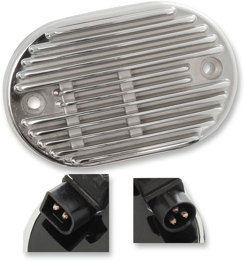 Drag Specialties Chrome Voltage Regulator for 2008-2010 Harley-Davidson Softail Motorcycles