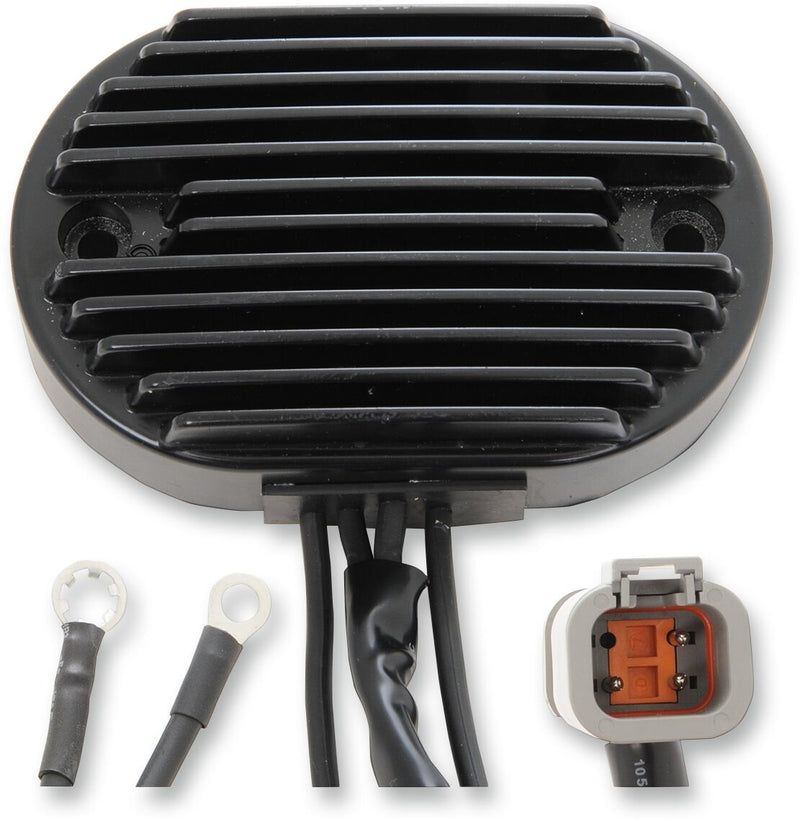 Drag Specialties Black Voltage Regulator for 2001-2008 Harley-Davidson Softail Motorcycles