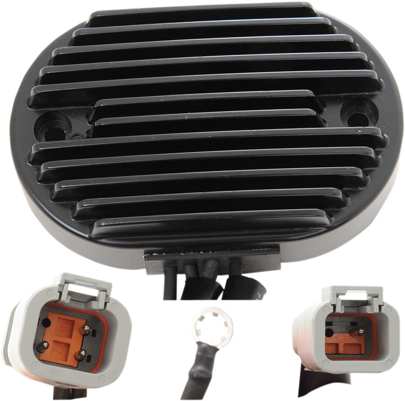Drag Specialties Black Voltage Regulator for 2007 Harley-Davidson Softail Motorcycles