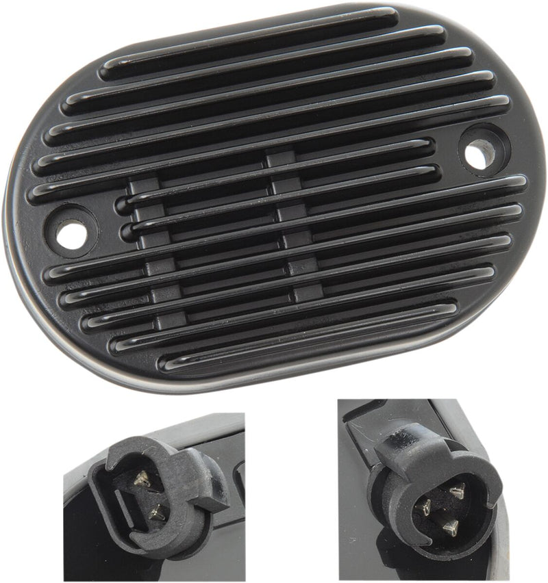 Drag Specialties Black Voltage Regulator for 2011-2017 Harley-Davidson Softail Motorcycles