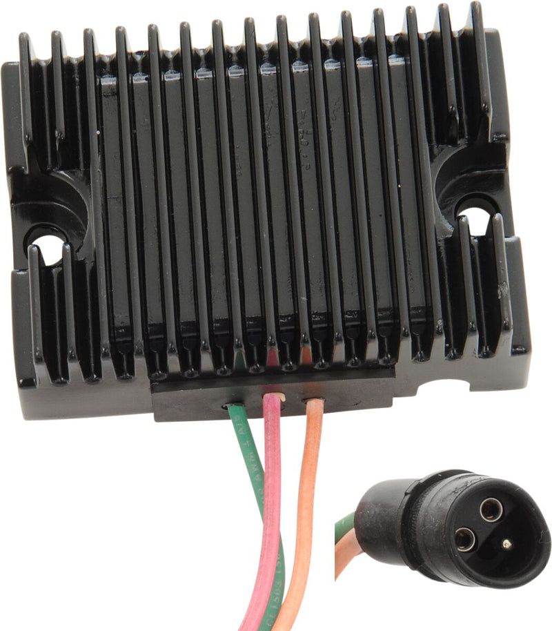 Drag Specialties Black Voltage Regulator for 1978 Harley-Davidson Sportster Cafe Racer and 1978-1981 Harley-Davidson Sportster XL Motorcycles