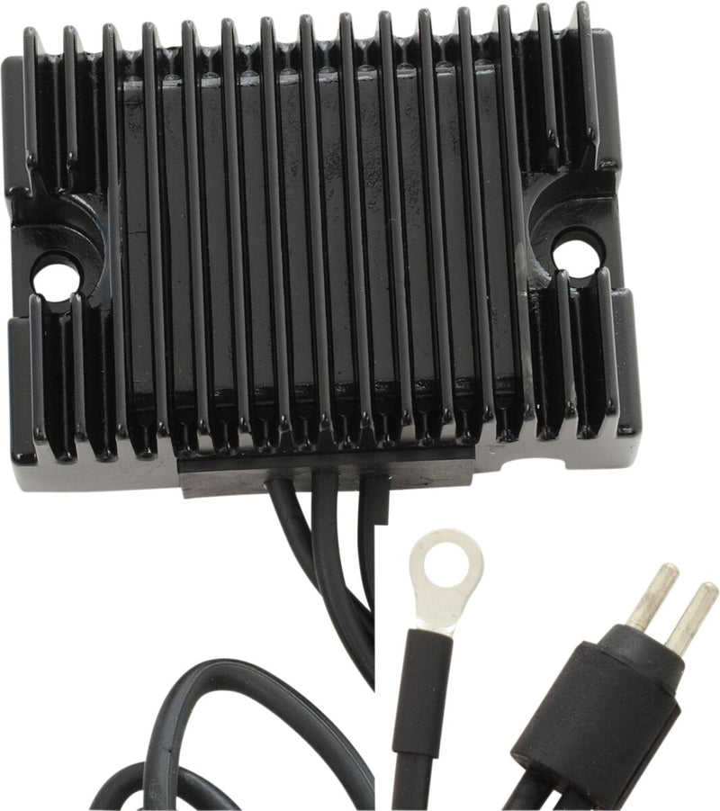 Drag Specialties Black Voltage Regulator for 1992-1993 Harley-Davidson Sportster Hugger and 1992-1993 Harley-Davidson Sportster XL Motorcycles