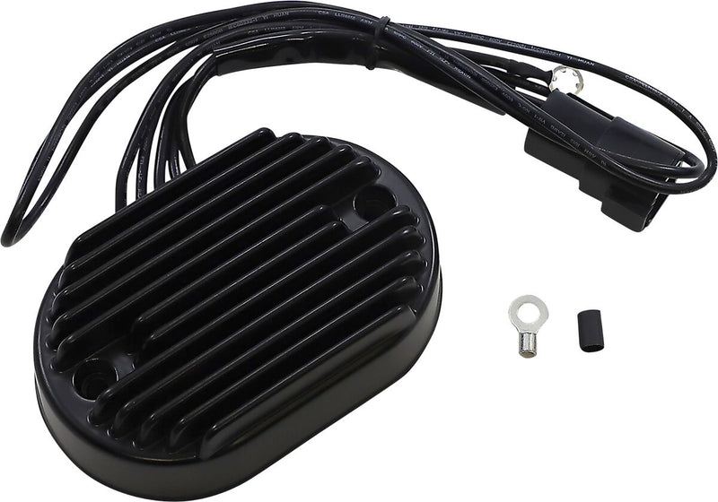 Drag Specialties Black Premium Voltage Regulator for 2001-2008 Harley-Davidson Softail Motorcycles
