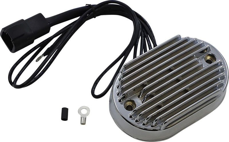 Drag Specialties Chrome Premium Voltage Regulator for 2001-2008 Harley-Davidson Softail Motorcycles