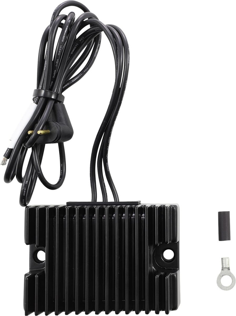 Drag Specialties Black Premium Voltage Regulator for 1981-1986 Harley-Davidson Touring and 1981-1986 Harley-Davidson FXR Motorcycles