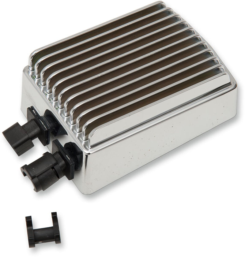 Drag Specialties Chrome Solid State Regulator for 2015-2016 Harley-Davidson Road Glide and 2015 Harley-Davidson Street Glide Motorcycles
