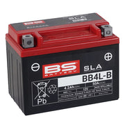 BS Battery SLA Factory-Activated AGM Maintenance-Free Batteries Black BB4L-B AGM Maintenance Free Brass