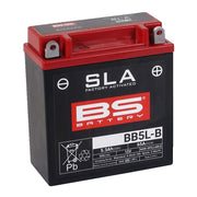 BS Battery SLA Factory-Activated AGM Maintenance-Free Batteries Black BB5L-B AGM Maintenance Free Brass