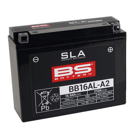 BS Battery SLA Factory-Activated AGM Maintenance-Free Batteries Black BB16AL-A2 AGM Maintenance Free