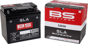 BS Battery SLA Factory- Activated AGM Maintenance-Free Battery Black 53030 AGM Maintenance Free Each