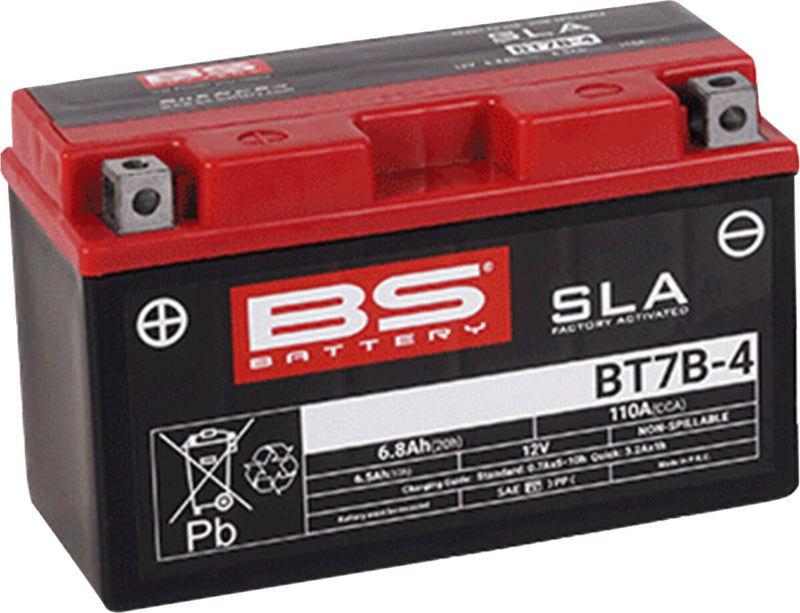 BS Battery SLA Factory- Activated AGM Maintenance-Free Battery BT Black BT7B-4 AGM Maintenance Free