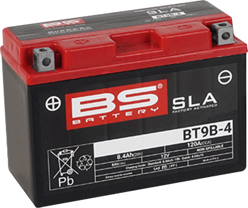 BS Battery SLA Factory- Activated AGM Maintenance-Free Battery BT Black BT9B-4 AGM Maintenance Free