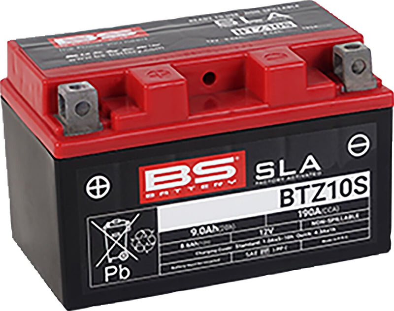 BS Battery SLA Factory- Activated AGM Maintenance-Free Battery BTZ Black BTZ10S AGM Maintenance Free