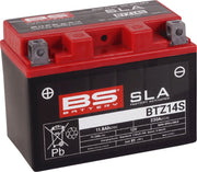 BS Battery SLA Factory- Activated AGM Maintenance-Free Battery BTZ Black BTZ14S AGM Maintenance Free