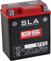 BS Battery SLA Factory- Activated AGM Maintenance-Free Battery BTX Black BTX7L AGM Maintenance Free
