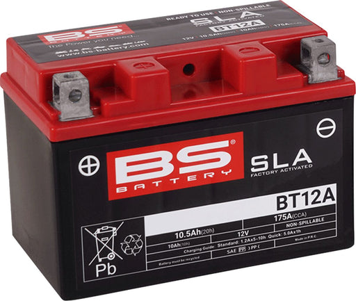 BS Battery SLA Factory- Activated AGM Maintenance-Free Battery BT Black BT12A AGM Maintenance Free