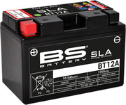BS Battery SLA Factory- Activated AGM Maintenance-Free Battery BT Black BT12A AGM Maintenance Free Each