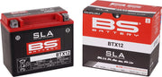 BS Battery SLA Factory- Activated AGM Maintenance-Free Battery BTX Black BTX12 AGM Maintenance Free Each