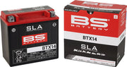 BS Battery SLA Factory- Activated AGM Maintenance-Free Battery BTX Black BTX14 AGM Maintenance Free Each