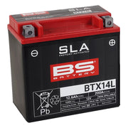 BS Battery SLA Factory-Activated AGM Maintenance-Free Batteries Black BTX14L AGM Maintenance Free