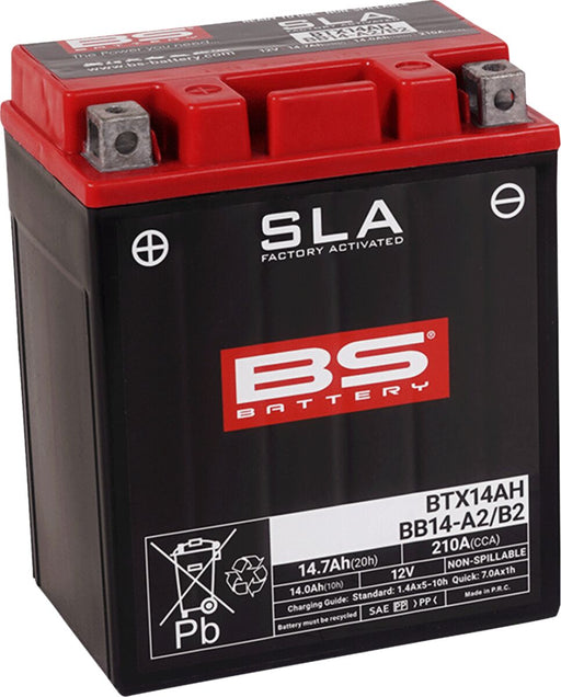 BS Battery SLA Factory- Activated AGM Maintenance-Free Battery BTX Black BTX14AH AGM Maintenance Free