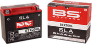 BS Battery SLA Factory- Activated AGM Maintenance-Free Battery BTX Black BTX20HL AGM Maintenance Free Each