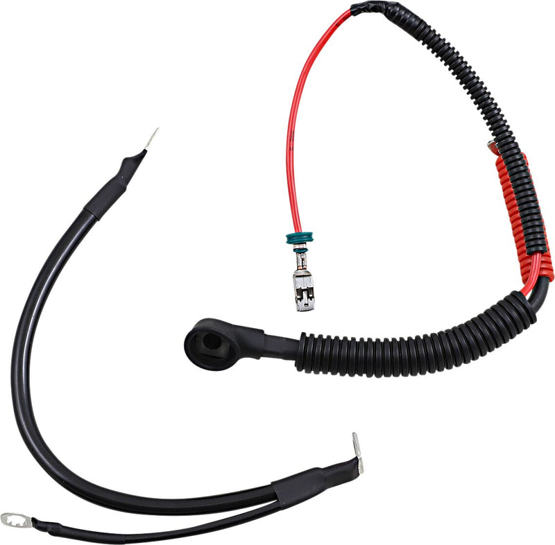 Drag Specialties Black Battery Cable Kit for 2009-2013 Harley-Davidson Electra Glide Motorcycles