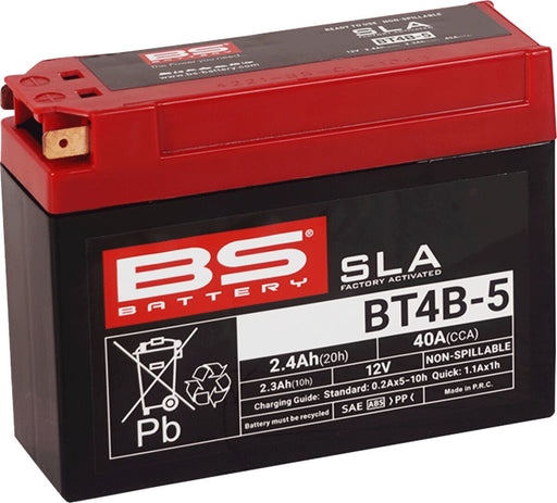 BS Battery SLA Factory- Activated AGM Maintenance-Free Battery BT Black BT4B-5 AGM Maintenance Free