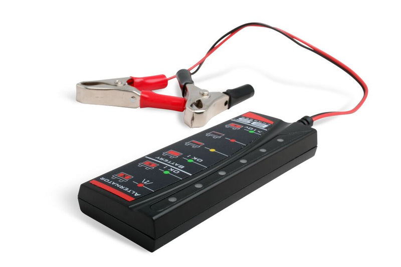 BS Battery BT02 Battery & Alternator Tester Battery Tester Black LED Each