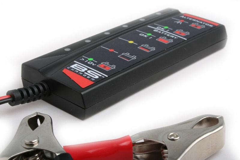 BS Battery BT02 Battery & Alternator Tester Battery Tester Black LED Each