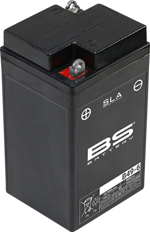 BS Battery SLA Factory-Activated AGM Maintenance-Free Batteries Black B49-6 AGM Maintenance Free