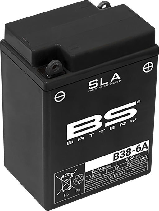 BS Battery SLA Factory-Activated AGM Maintenance-Free Batteries Black B38-6A AGM Maintenance Free