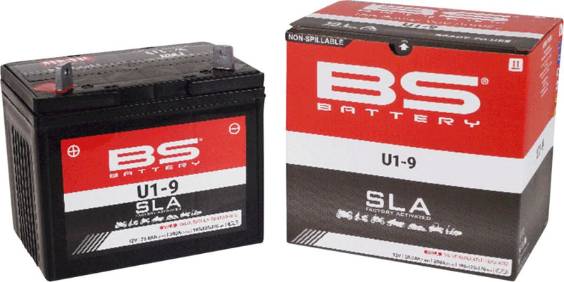 BS Battery SLA Factory- Activated AGM Maintenance-Free Battery U1 Black U1-9 AGM Maintenance Free Each