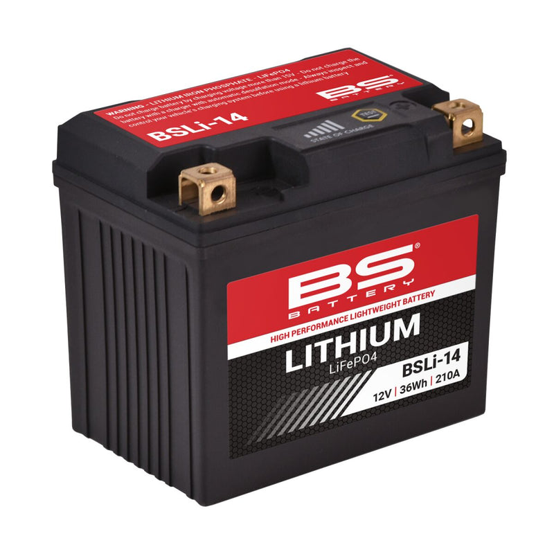 BS Battery BS Lithium Battery BSLI-14 Black LifePO4 Lithium-Ion
