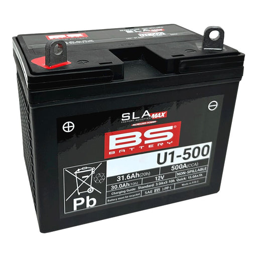 BS Battery SLA MAX Factory- Activated AGM Maintenance-Free Battery Black AGM Maintenance Free