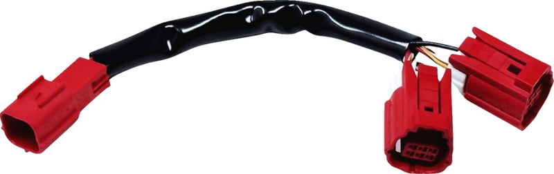 NAMZ Power Port Y-Adapter for 2021-2025 Harley-Davidson Y-Splitter Black Red #NOBD-PYH-21