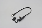 Daytona USB A Charging Cable for 2025-2026 BMW S 1000 R ABS Black USB-C