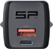 SP Connect Wall Charger 30W EU Power Adaptor Plug Black Dual USB #52837