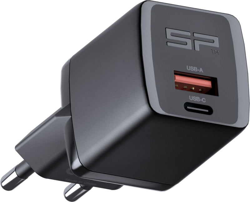 SP Connect Wall Charger 30W EU Power Adaptor Plug Black Dual USB #52837