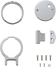 LA Choppers Gauge Mount for Performance Risers Chrome Single Gauge Billet Aluminium