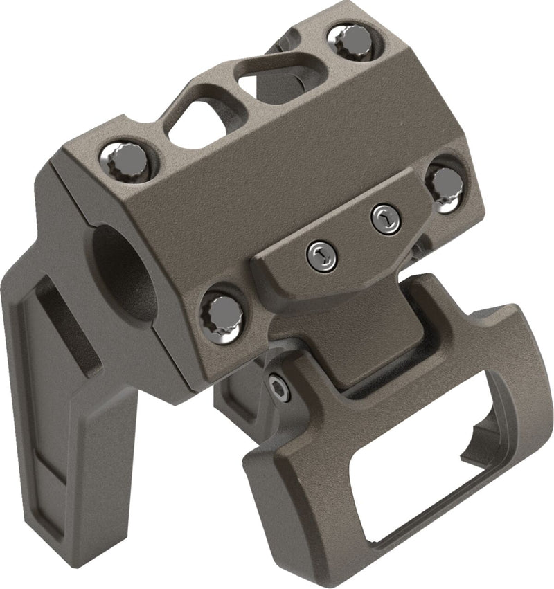 LA Choppers M8 Softail Gauge Mount For Performance Risers Brown Single Gauge Billet Aluminium Each