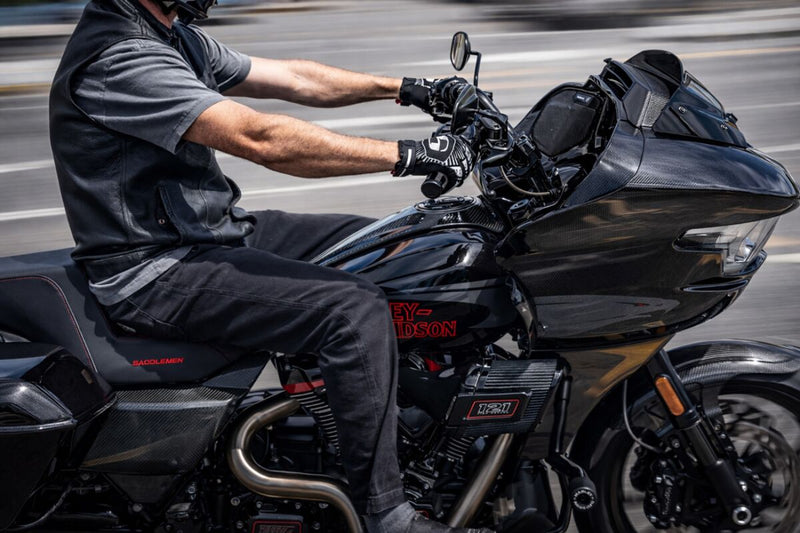 Saddlemen Carbon Fibre Dash Panel For Touring Models for 2023-2026 Harley-Davidson Black Center Fill #CF-823-07-002
